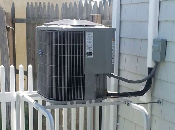 Air conditioning system outside a Star Petroleum customers home