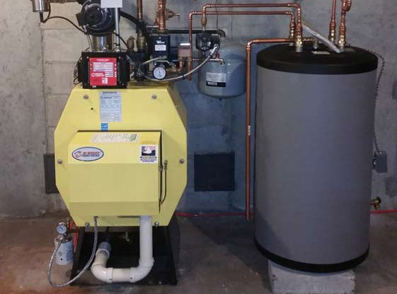 water heater in a homeowners basement